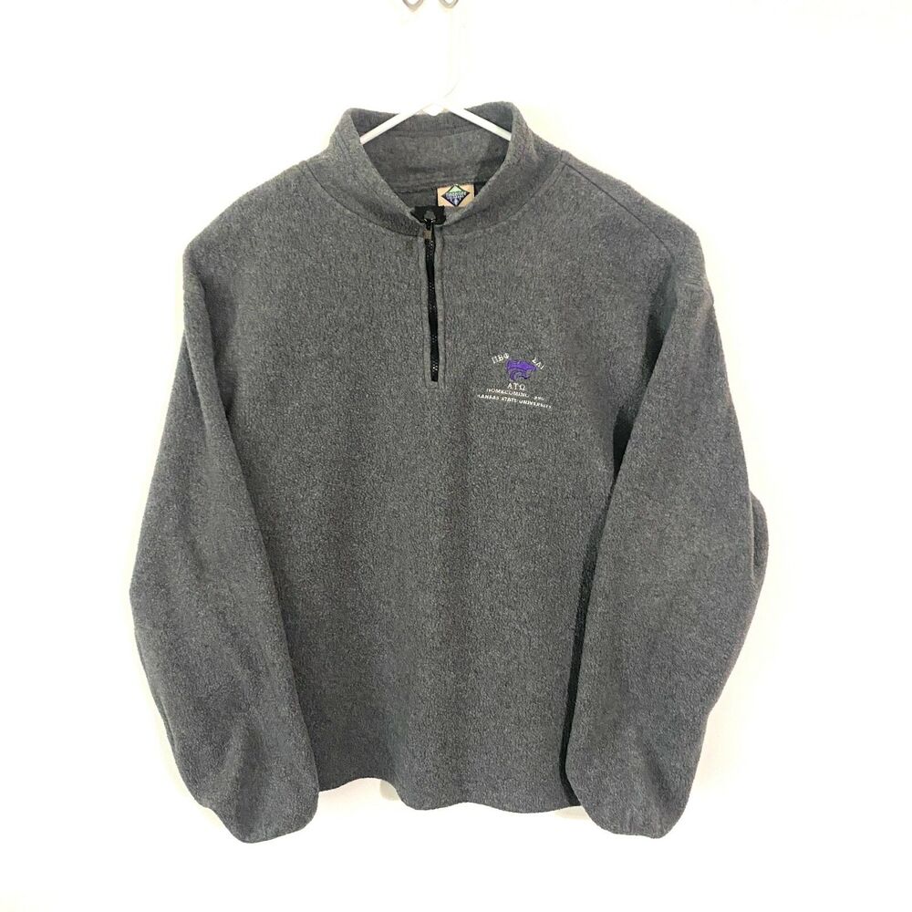 VTG 90s K-State Homecoming Fleece XL KSU Wildcats Fraternity Sorority ATO SAE